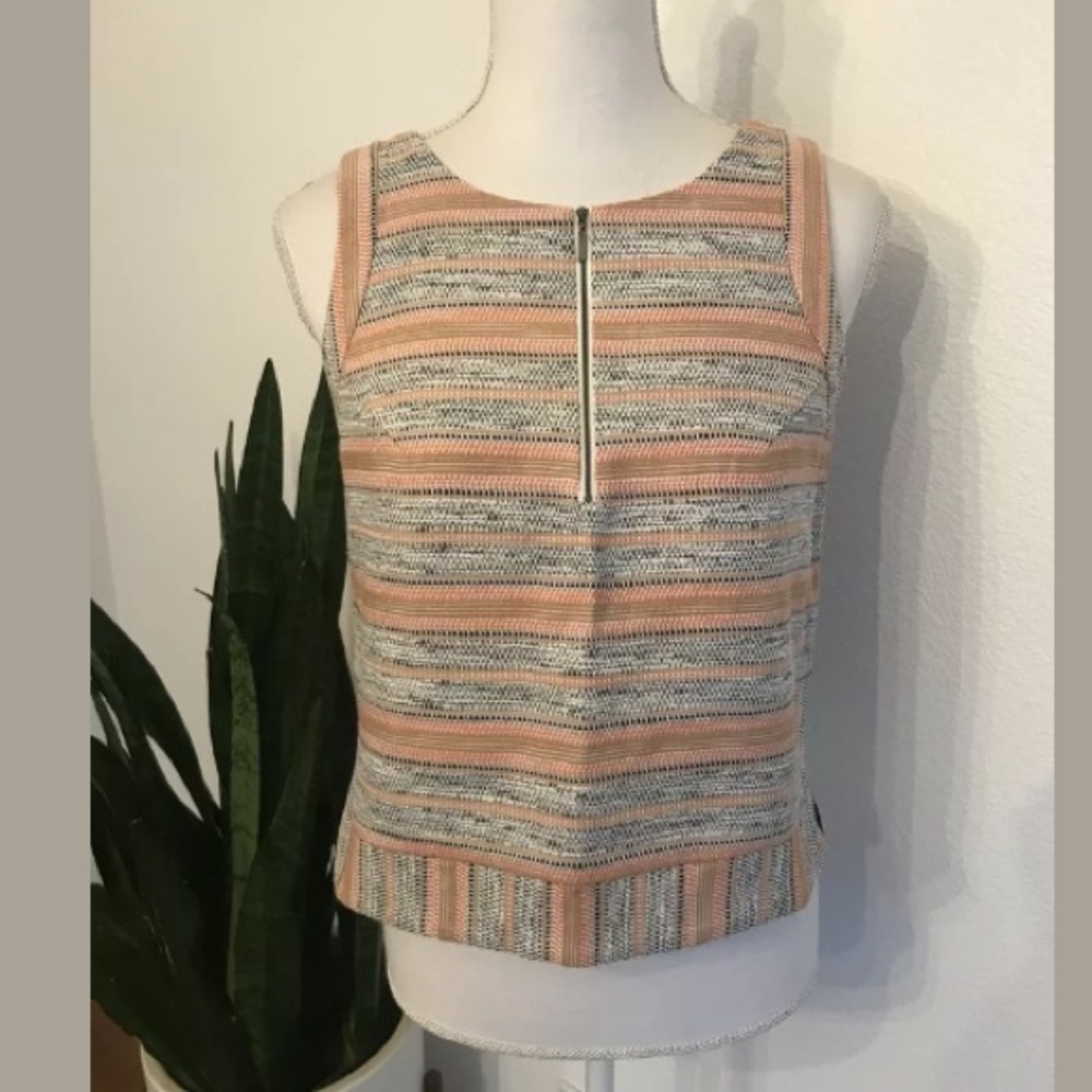 A|X Armani Exchange Woven Knit Top Size S
